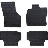 Syfax Autovloermat 4 stuks Zwart geschikt voor Audi A3 2012-2020 Rubber
