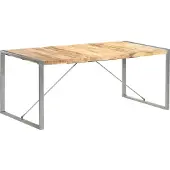 Syfax Eettafel 180x90x75 cm massief ruw mangohout
