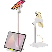Unyqoos Verstelbare en inklapbare telefoonhouder voor tafel en bureau gebruik