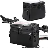 Unyqoos Uniqoos waterafstotende stuurzak met touchscreenvak, schouderband, Oxford-stof, 22 x 18 x 13 cm – geschikt voor mountainbike, racefiets en e-bike