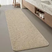 Unyqoos Zachte en Absorberende Chenille Badmat met Antislip en Wasbaar Ontwerp