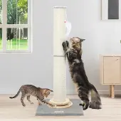 Unyqoos Verstelbare XXL Krabpaal voor Grote Katten met Interactief Speelgoed