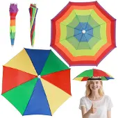 Unyqoos Regenbestendige Opvouwbare Paraplu Hoed voor Outdoor Activiteiten en UV-Bescherming
