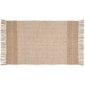 Unyqoos Natuurlijke badmat met jute en katoen voor badkamer en interieur