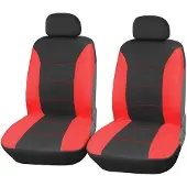 Unyqoos Universele rode autostoelhoezen set voor voorstoelen met hoofdsteunhoezen
