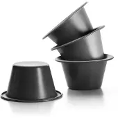 Unyqoos Vierdelige puddingvormset van plaatstaal voor perfecte desserts