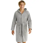 Unyqoos Comfortabele katoenen badjas met capuchon voor kinderen en tieners