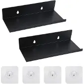 Unyqoos Zelfklevend metalen wandrek voor badkamer en keuken zonder boren