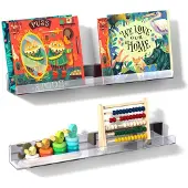 Unyqoos Transparant magnetisch acryl boekenrek voor whiteboards en koelkasten