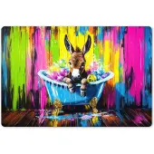 Unyqoos Set van 6 wasbare placemats met unieke fotoprint voor eettafel