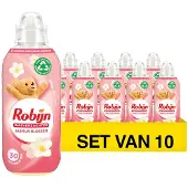 Robijn Wasverzachter - Jasmijn Bloesem - 604ml x 10 flessen - 30 Wasbeurten