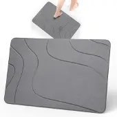 Unyqoos Sneldrogende antislip badmat van diatomeenaarde voor badkamer en keuken