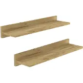 Unyqoos Stijlvolle Zweedse Wandplanken Set van Twee Stuks met Onzichtbare Bevestiging