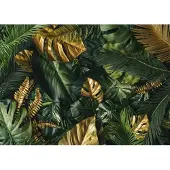 Unyqoos Modern fotobehang met tropische Monstera bladeren voor woonkamer of slaapkamer