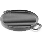 Unyqoos Veelzijdige Gietijzeren Grillpan met Dubbele Kookoppervlakken voor Perfecte Grillresultaten
