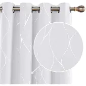 Unyqoos Zilvergrijze verduisteringsgordijnen set met isolerende eigenschappen 180x140 cm
