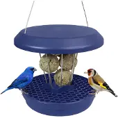 Unyqoos Innovatief vogelvoederhuis met opvangbak voor mezenbollen en knaagdierbescherming