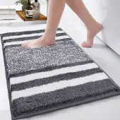 Unyqoos Zachte en antislip badmat van microvezel voor badkamer en meer