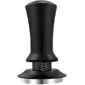 Unyqoos Roestvrijstalen Koffiestamper met Ergonomische Aluminiumhandgreep voor Barista's