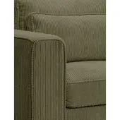 Furnilux Almera 2.5 zitsbank khaki ruime loungebank met fsc-hout | goedzit