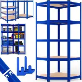 Monzana Stellingen voor zwaar gebruik Blauw 180x70x40cm gegalvaniseerd 875kg
