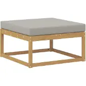 vidaXL Buiten Voetenbank Polyester Wit