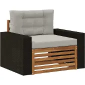 vidaXL Buiten Midden Sofa Naturel