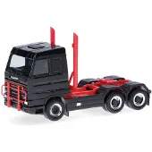 Herpa Scania 143 Streamline 3a.+ Dakdrager En Uitlaat, Zwart/rood