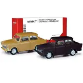Herpa 013901-002 H0 Auto Trabant 601 limousine, samtocker en rallyzwart