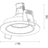 Berla Lighting Inbouwspot Rond Zwart Draai & Kantelbaar GU10