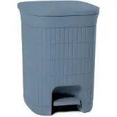 Stefanplast Pedaalemmer 'Domus' - 20 liter - Smoky Blue – Gerecycled kunststof