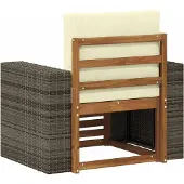 vidaXL Buiten Midden Sofa Naturel
