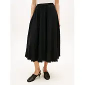 Tommy Hilfiger Midi-rok van puur linnen