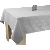 Unyqoos Vuilafstotend vierkant tafelkleed in parelgrijs van 150 x 150 cm