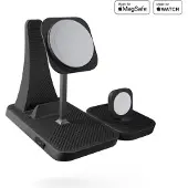 Otterbox 4 in 1 Modular Charging Station 4× Qi2 15 W Apple Watch AirPods MagSafe iPhone Zwart
