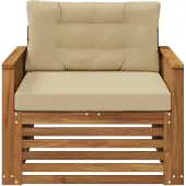 vidaXL Buiten Midden Sofa Massief Acacia Hout Naturel