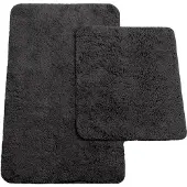 Unyqoos Luxueuze Tweedelige Badmat Set voor Stijlvolle en Comfortabele Badkamers