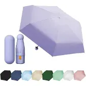 Unyqoos Compacte en Draagbare Mini-Paraplu met UV-bescherming voor Regen en Zon