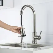 Unyqoos Stijlvolle keukenkraan met uittrekbare sproeier en draaibare functie