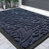 Unyqoos Wasbare antislip deurmat voor binnen en buiten met vuilvangfunctie