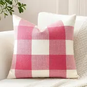 Unyqoos Geruite kussenhoes 40x40 cm voor stijlvolle woonkamer en slaapkamer inrichting