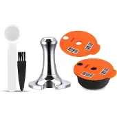Unyqoos Herbruikbare Koffiecapsule Set voor Tassimo met Tamper en Reservedeksel