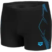 Arena - Graphic Swim Short Stripes - Zwembroek 9, zwart