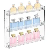 Unyqoos Transparant acryl wandrek zonder boren voor efficiënte opbergruimte