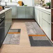Unyqoos Antislip Keukenmatten Set voor Comfort en Veiligheid in Huis