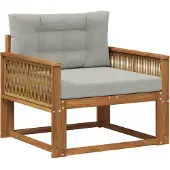vidaXL Buiten Midden Sofa Massief Acacia Hout Naturel
