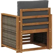 vidaXL Buiten Midden Sofa Naturel