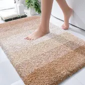 Unyqoos Zachte en absorberende badmat met antislip en wasbare eigenschappen