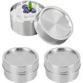 Unyqoos Lekdichte broodtrommel van roestvrij staal – Lunchbox voor maaltijden en snacks, geschikt voor voedsel, vaatwasmachinebestendig, robuust en compact