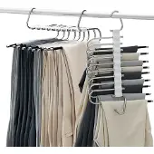 Unyqoos Ruimtebesparende multifunctionele broekhanger set voor optimale kledingorganisatie
